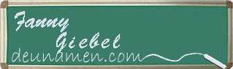 Fanny Giebel Visitenkarte